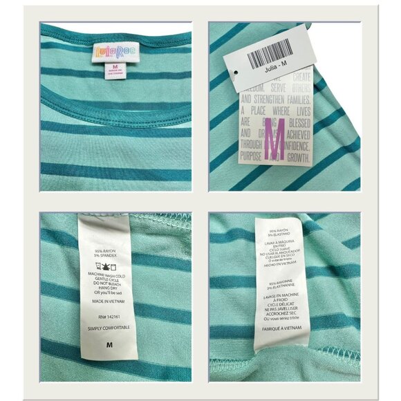 LuLaRoe Retired Julia Bundle of 5 Medium Dresses all NWT Multicolors - Picture 5 of 13